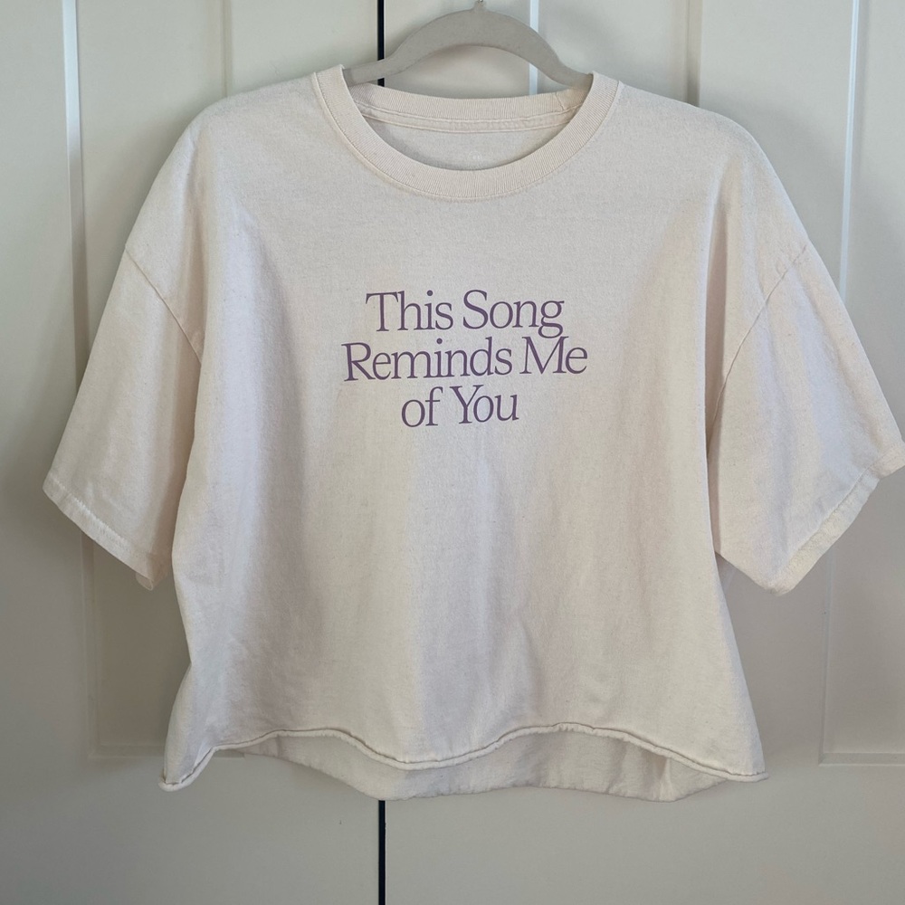 Lonely Ghost Cropped “This Song Reminds Me of You” Tee